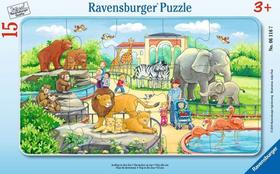 Puzzle Ravensburger Viaje al Zoológico 15 Piezas para Mayores de 3 Años