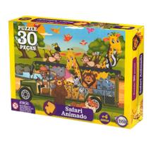 Puzzle Safari Animado 30 peças - Toia