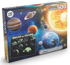 Puzzle Sistema Solar Bilha No Escuro 500 Peças Grow Puzzle Sistema Solar Bilha No Escuro 500 Peças Grow