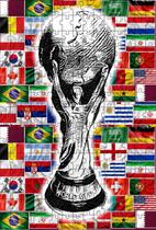 Puzzle Taça Copa do Mundo Colorida em MDF de 936 peças