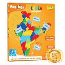 Puzzle Toy Imagimake Mapology India Map com capitais estaduais