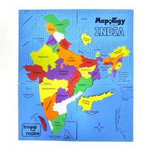 Puzzle Toy Imagimake Mapology India Map Kids 4-8 anos