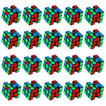 Puzzle Toy Libay Mini Cube 3x3, pacote com 20 lembrancinhas para crianças