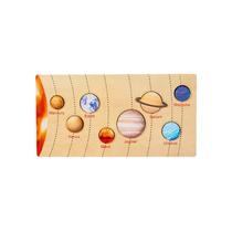Puzzle Toy Wooden 8 planetas e 7 continentes Aprendizagem precoce Puzzle Toy Wooden 8 planetas e 7 continentes Aprendizagem precoce