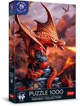 Puzzle Trefl Fire Dragon, coleção de fantasia de 1000 peças
