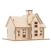 Puzzle Uonlytech Cabin Model 3D de madeira para adultos Puzzle Uonlytech Cabin Model 3D de madeira para adultos