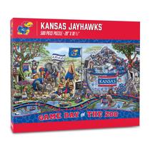 Puzzle YouTheFan NCAA Kansas Jayhawks Game Day at The Zoo 500 unidades