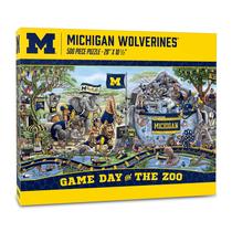 Puzzle YouTheFan NCAA Michigan Wolverines Game Day no Zoológico