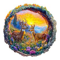 Puzzles de madeira DOCRAGI 3D Vision Deer para adultos (300 unidades)