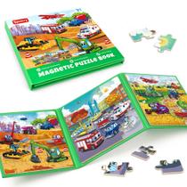 Puzzles magnéticos, tema de veículo SYNARRY para crianças de 3 a 5, 36 unidades Puzzles magnéticos, tema de veículo SYNARRY para crianças de 3 a 5, 36 unidades