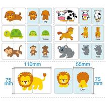 Puzzles Toy Cards Matching Game para crianças de 0 a 3 anos com caixa de ferro Puzzles Toy Cards Matching Game para crianças de 0 a 3 anos com caixa de ferro