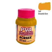 PVA Tinta Fosca p/ Artesanato 37ml Amarelo Ocre Acrilex 564