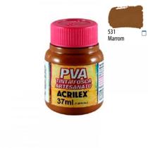 PVA Tinta Fosca p/ Artesanato 37ml Marrom Acrilex 531