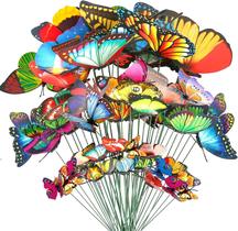 PVC impermeável Butterfly Stakes para decoração de jardim (50 unidades)