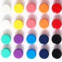 PYJLBX Ímãs Redondos Coloridos para Geladeira, 20 Unidades, 2 cm