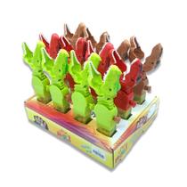 Q-Dino: Dinossauro com Balinhas Tutti Frutti - Display com 12 Unidades