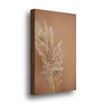 QADR32-Quadro Decorativo Capim dos Pampas Marrom 40x60cm