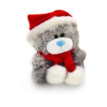 Qbeba de Natal do Ursinho de Pelúcia Plushland Santa Teddy Bear
