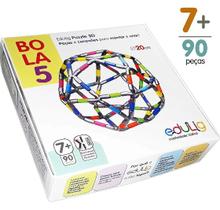 QCPuzzle 3D Bola 5 - 90 peças e conexões - 6 cores - Edulig