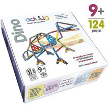 QCPuzzle 3D Dino - 124 peças e conexões - 6 cores - Edulig