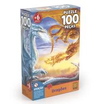 Qebra-Cabeça Puzzle Dragões 100PC - Grow 4031