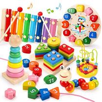 Qizebaby Brinquedos Montessori 2-6 Anos 6PCS - Presente de Aniversário