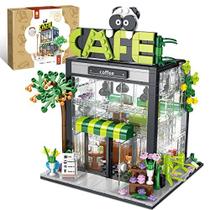 QLT Coffee Shop Building Set, compatível com Lego Friends House criar elegância e ambiente acolhedor, presente agradável com bela caixa de presente para meninas 6-12 e blocos de construção amante (589 pcs)
