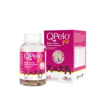QPelo Pet Suplemento para Pelos Cães e Gatos Agener 40 Comprimidos