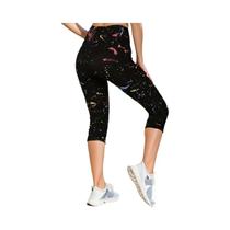 QR10 Preto Mochado Tinta Colorida Amor Impressão Sept Moda Feminina Cuecas Elásticas Alta Elásticas