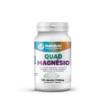 QuadMagnésio (malato, taurato, citrato e bisglicinato) 1500mg 60 cápsulas Nutrivitalle