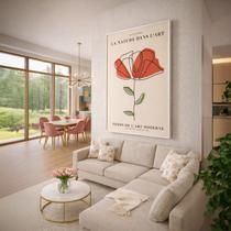 Quadr Canvas La Nature Dans L'Art 40x30cm Mold Preta Quadr Canvas La Nature Dans L'Art 40x30cm Mold Preta