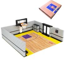 QUADRA de BASQUETE sem jogadores Blocos Montar BasketBall Letsgo Toys 337 peças