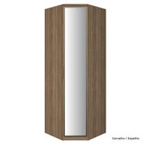 Quadra Roupa Modulado 01 Porta Vidro Canto Obliquo 234cm Setiba