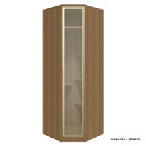 Quadra Roupa Modulado 01 Porta Vidro Canto Obliquo 234cm Setiba