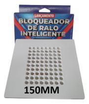 QUADRADO 150mm BRANCO Grelha Bloqueadora de Odor e inseto