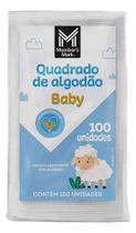 Quadrado De Algodão Baby Pacote Com 100 Unidades