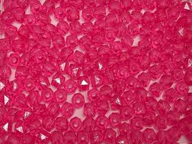Quadrado Passante 08mm 500g Cor 109 Pink Escuro Transparente