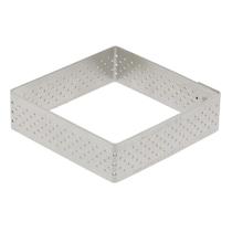 Quadrado perfurado Tart Ring de Buyer 15 cm x 2 cm Quadrado perfurado Tart Ring de Buyer 15 cm x 2 cm