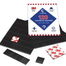 Quadrados magnéticos APPLAB 120 peças 20x20x2mm com adesivo Quadrados magnéticos APPLAB 120 peças 20x20x2mm com adesivo