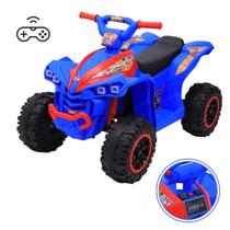 Quadriciclo Elétrico 6v Spider Infantil com Música Luz de Led e Controle Remoto