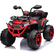 Quadriciclo Eletrico Bandeirante Super ATV com Bau 12V Vermelho