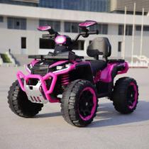 Quadriciclo Elétrico Infantil 12v Rosa Domni