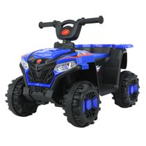 Quadriciclo ElÉtrico Infantil Azul Veiculo Bateria 6v