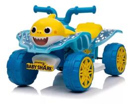 Quadriciclo Elétrico Infantil Baby Shark L.c 6v Amarelo