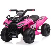 Quadriciclo Elétrico Infantil Bobike 6V Bateria 4 Rodas Rosa