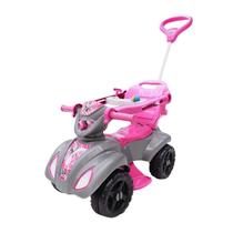 Quadriciclo Infantil Aranha Girl Rosa Com Haste Empurrar