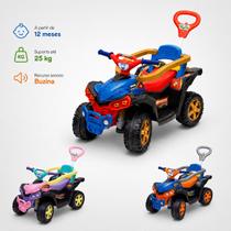 QUADRICICLO INFANTIL BABY QUAD QUAD SPIDER, ROSA E LARANJA MARAL Design Moderno Com Haste Guia Removível a Partir de 9 meses QUADRICICLO INFANTIL BABY QUAD QUAD SPIDER, ROSA E LARANJA MARAL Design Moderno Com Haste Guia Removível a Partir de 9 meses