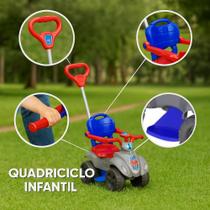 Quadriciclo Infantil Baby Spyder menino carrinho de passeio presente criança