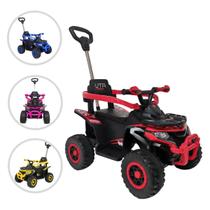 Quadriciclo Infantil C/ Empurrador e Luzes Ride On Maxi Toys