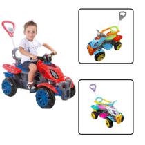 Quadriciclo Infantil Carrinho De Passeio Infantil Moto Menina Menino Com Pedal Empurrador Carrinho Andador